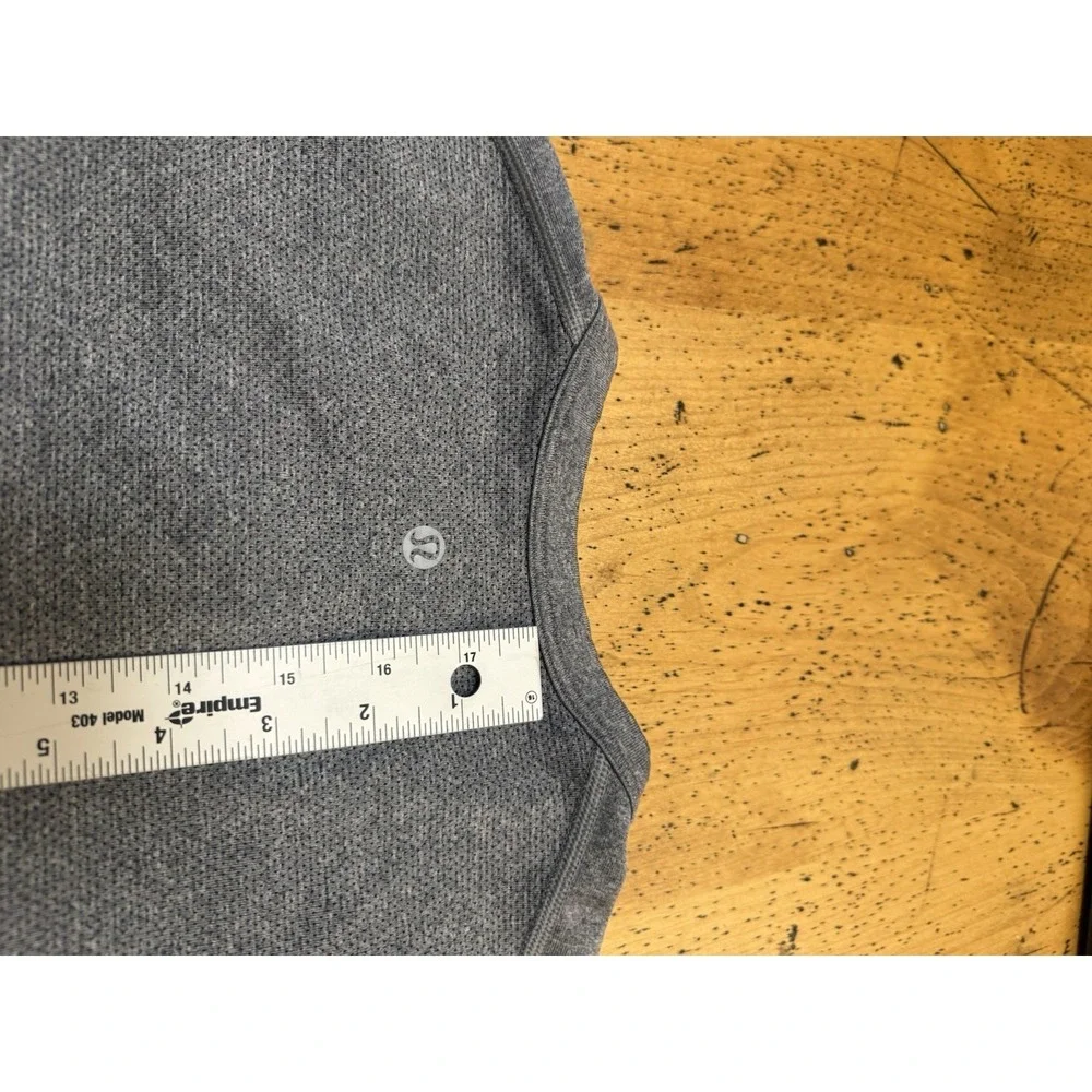 Lululemon Xl Metal Vent Tech Henley Long Sleeve Gray Performance Shirt Men's